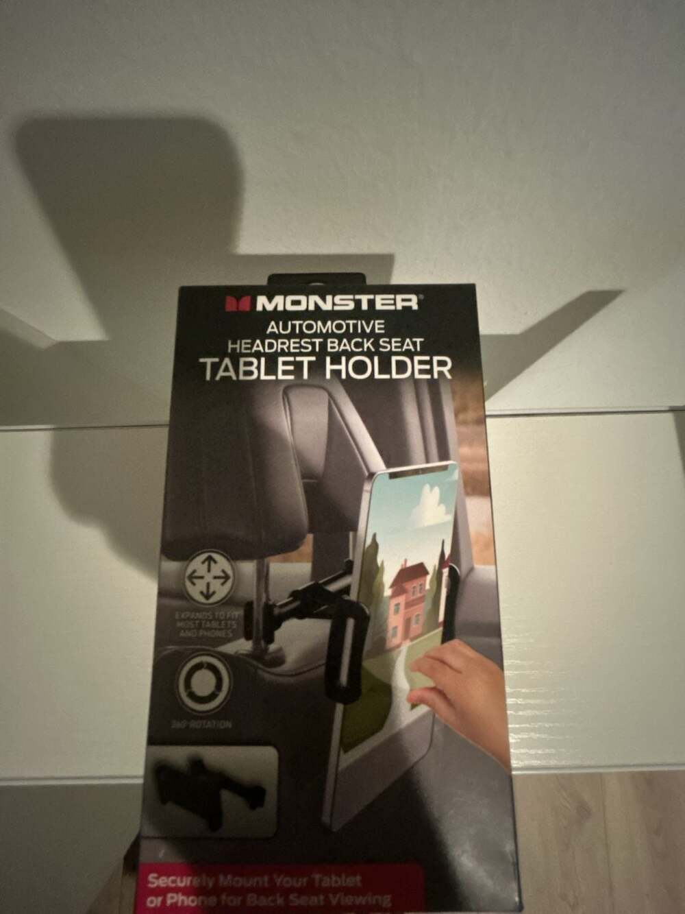 Monster Automotive Headrest Back Seat Tablet Holder